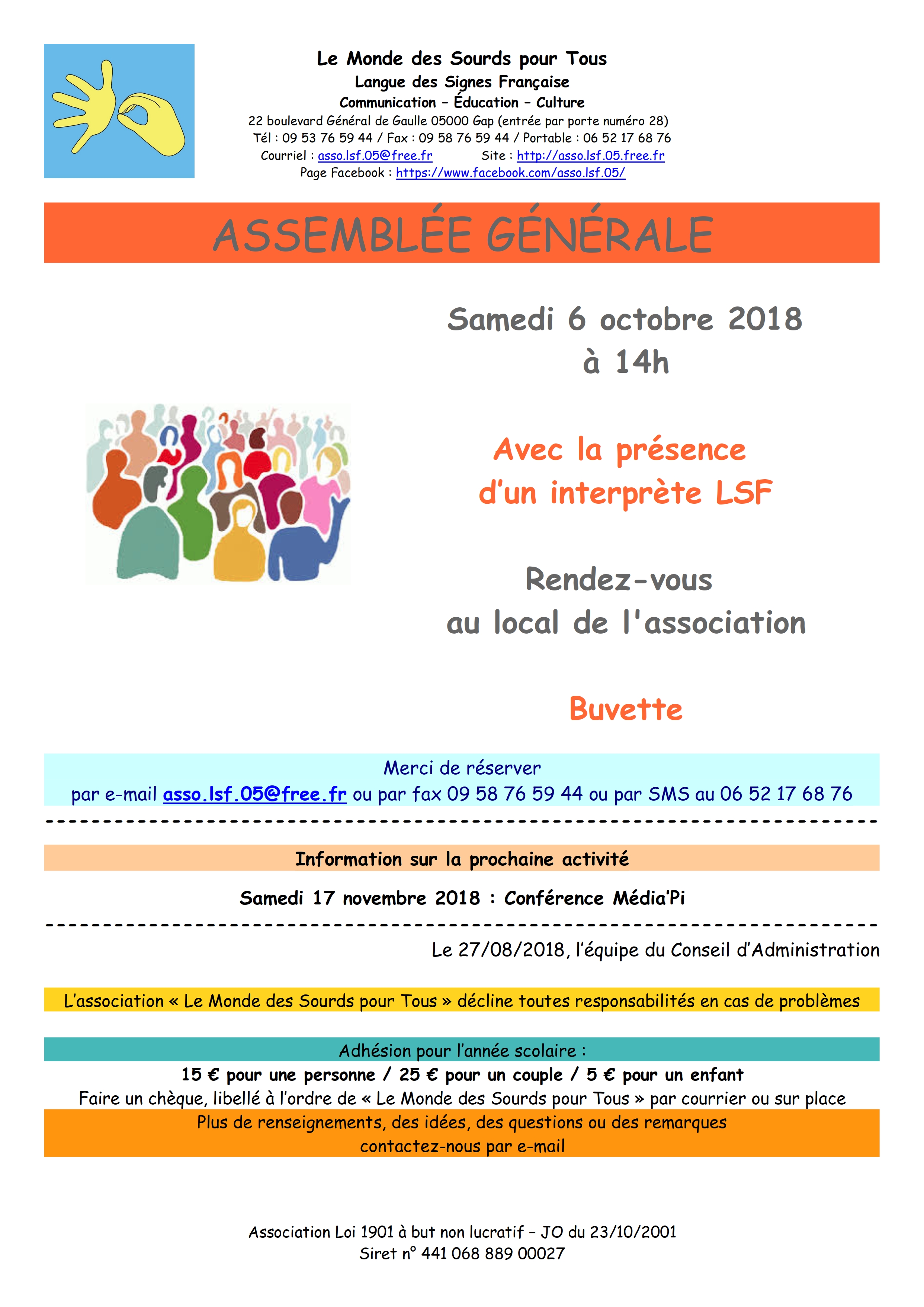 Assemblée Générale annuelle 2018