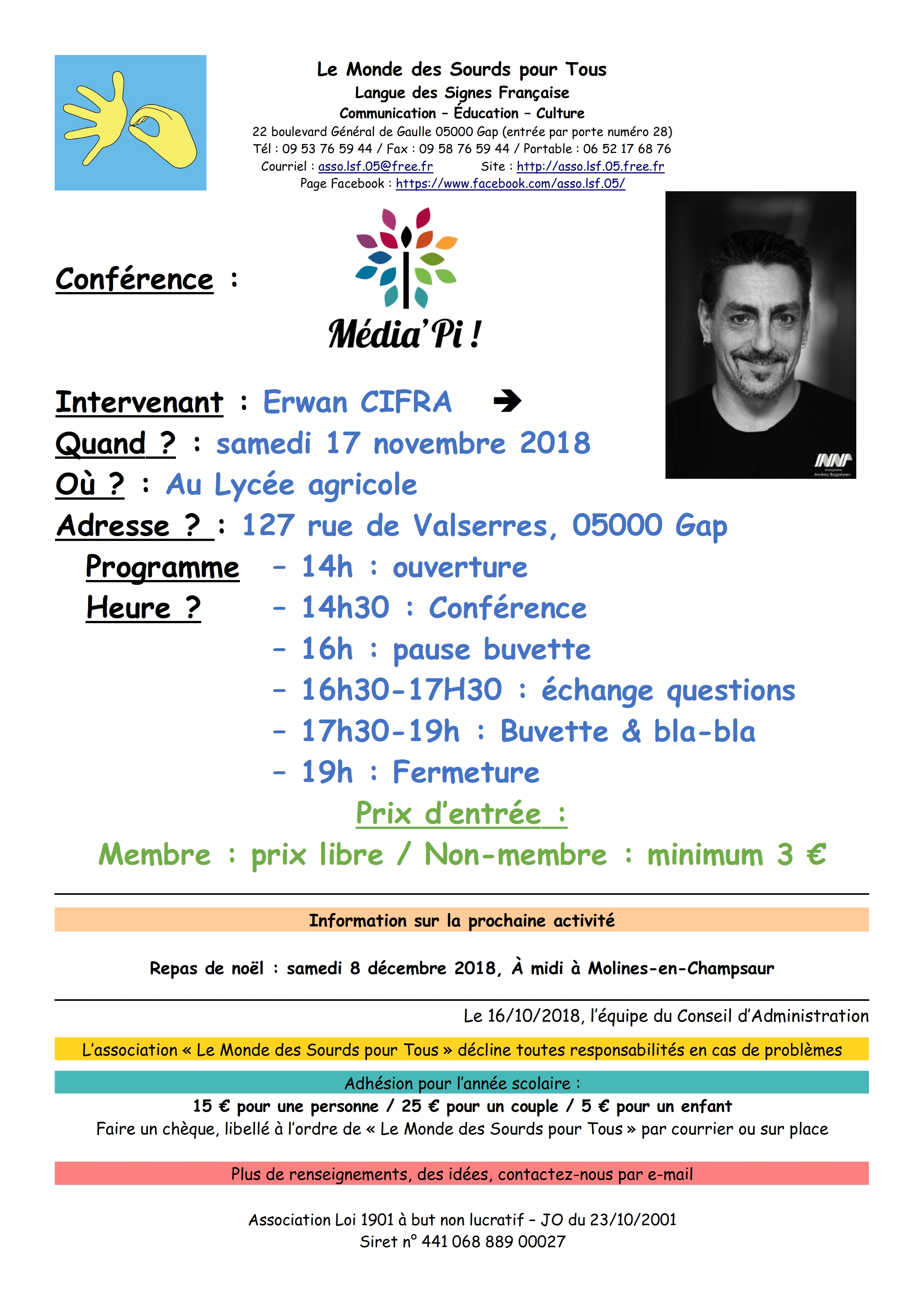 Conférence de Média'Pi